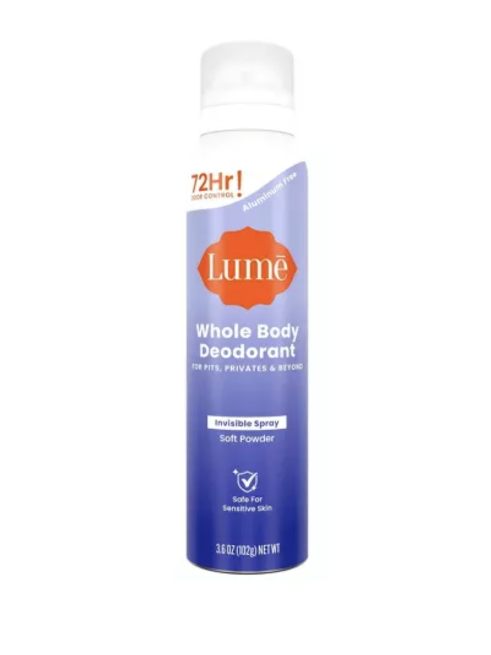 Whole Body Deodorant Invisible Spray - Soft Powder (Purple)